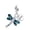Dragonfly, variant on NINGAN 925 Sterling Silver Charm Women Bracelets Necklace Women Retro Butterfly Vintage Color Dangle Charm Necklace Girl Gifts