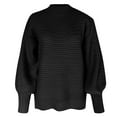 thumbnail image 3 of Viikei Womens Sweaters Cardigan Sweaters for Women Clearance $5 Women Loose Casual Solid Stitching Long-Sleeved Knitted Sweater, 3 of 5
