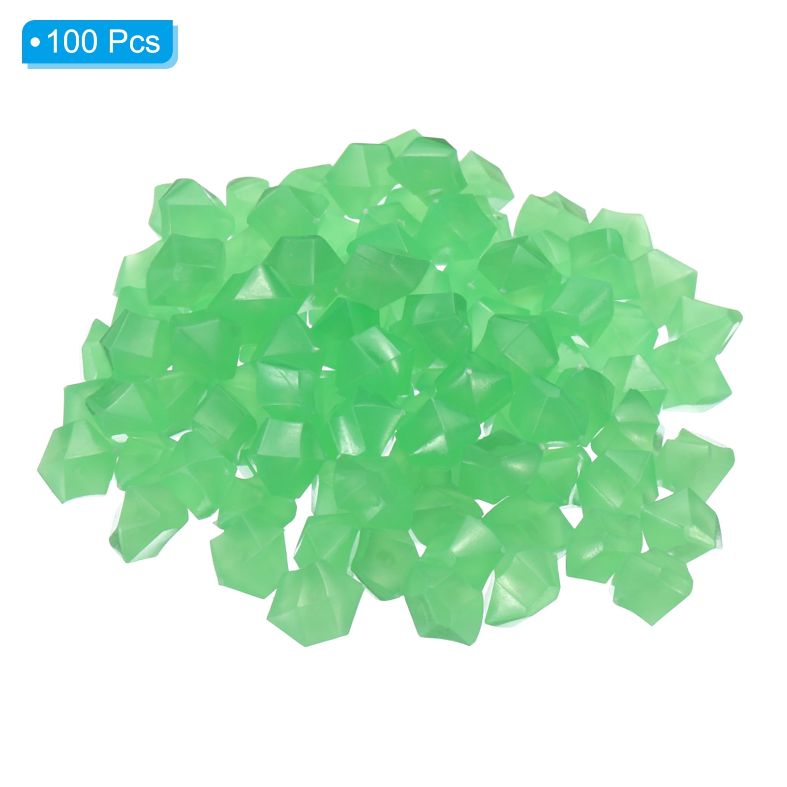 Unique Bargains Glow Rocks Luminous Stones Decor for Garden Green