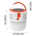 thumbnail image 3 of Matoen Solar LED Camping Lantern, Waterproof Tent Light with 4 Light Modes, Camping Essentials, Portable Lantern Flashlight for Camping, Hurricane, Emergency, 3 of 9