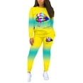 thumbnail image 5 of One opening Two Piece Set Matching Sets Women Tracksuit Plus Size Clothing African Clothes Jogging Femme 2 Piece Sets Womens Outfits, 5 of 6
