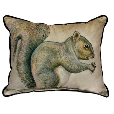 Betsy Drake Squirrel Extra Large 20 X 24 Indoor Outdoor Pillow