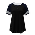 thumbnail image 5 of Baycosin Womens Casual Fashion Printed Crew Neck Short Sleeve Pullover T Shirt, 5 of 5