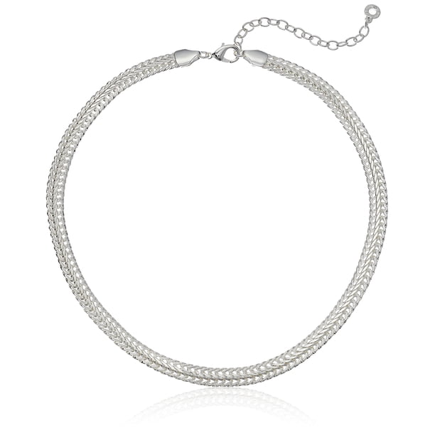 Collar Anne Klein Classics, cadena plateada de 17 cm L para mujer