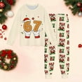 thumbnail image 2 of Tiweut Kids 67 Pants Set Boys Girls Christmas 6 7 Meme Clothing Sets Funny Holiday Gen Alpha Slang 2 Piece Outfits,Beige,2-3 Y, 2 of 3