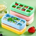 thumbnail image 4 of Ice-cube Tray Flexible Non-stick Summer Solid Color Bar Fridge Replacement 8 Grid Home Kitchen Ice-cream Mold Accessories Green, 4 of 9