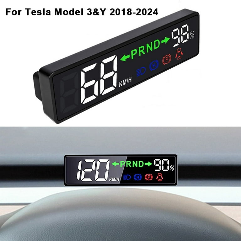 For Tesla Model 3 & Y LCD Dashboard Heads Up Driving Speed ​​Display  Dashboard