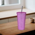 thumbnail image 3 of Taza con aislamiento brillante con Taza térmica inoxidable a prueba de para bebidas, cerveza, agua, té, leche Rosado SM SunniMix taza de viaje, 3 of 7