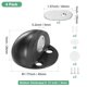 thumbnail image 3 of Uxcell 4-Pack Topes de Puerta Montados en el Suelo, Tope Magnético de Media Cúpula de Acero Inoxidable con Amortiguador de Goma Plástica [Negro], 3 of 7