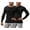 Black/Black, variant on Men's Thermal Long Sleeve Compression Shirts, 2 Pack (X-Large, Black)