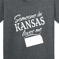 thumbnail image 4 of Inktastic Someone in Kansas Loves Me Youth T-Shirt, 4 of 5