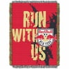 N. Y. Red Bull Official "handmade" Woven Tapestry Throw