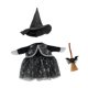 thumbnail image 2 of Disfraz De Bruja De Halloween Para Porche, Falda, Sombrero Y Escoba Para Exteriores, Hogar Y Patio Trasero., 2 of 8
