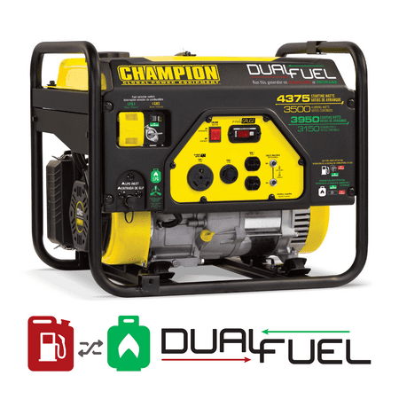Champion 3500-Watt Dual Fuel RV Ready Portable Generator