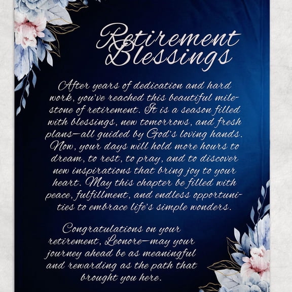 Personalized Retirement Flannel Blanket, Retirement Flannel Blanket, Happy Retirement Gift, Flannel Blanket For Colleague, Best Retirement Gifts Ideas