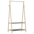 thumbnail image 6 of vidaXL Clothes Rack with Shelves 37.8"x17.9"x59.3" Bamboo, 6 of 8