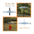 thumbnail image 3 of Glass Squirrel Baffle for Bird Feeders Pole - Shepherd Hooks/Post Hanging - Clear 13Inch Weather, 3 of 7