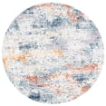 thumbnail image 2 of SAFAVIEH Crystal Raquel Abstract Area Rug, Ivory/Blue, 6'3" x 6'3" Round, 2 of 11