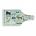 thumbnail image 1 of Animal Cutting Board, Various Forest Creatures with Leaves Around as Frame Design, Decorative Tempered Glass Cutting and Serving Board, in 3 Sizes, by Ambesonne, 1 of 2