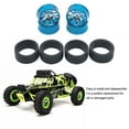 thumbnail image 4 of Wweixi 4pcs Wheel Rim Tire Modification Parts Compatible With 1/28 Wltoys K969 RC Wheel Rim Tire Modification Parts RC Car titanium 1Set, 4 of 6