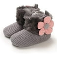 thumbnail image 3 of Baby Boy Girl Boots Newborn Shoes Winter Snow Bowknot Anti-Slip Soft Sole Warm Infant Toddler Prewalker Booties, 3 of 6