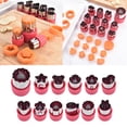 thumbnail image 4 of Cortadores de galletas Sunnimix Juego de 12 Plástico y Acero inoxidable Rojo, 4 of 8