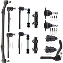 ECCPP 14pcs Front Suspension Kit Upper Lower Ball Joints Inner Outer Tie Rods Adjusting Sleeve Sway Bar Link Idler Arm 1978-1987 for Buick Regal For El Camino GMC Caballero for Oldsmobile  for Pontiac