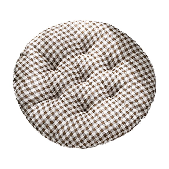 HOARBOEG Round Seat Cushion, 16 Inch Chair Pad for Dining Room, Office, Living Room, Outdoor Chairs, Breathable Flax Cushions