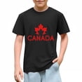 thumbnail image 3 of OGLCCG Kids Canada Flag T-Shirt Boys Girls Retro Canadian Maple Leaf Short Sleeve Tees Summer Cotton Crewneck Pullover Tops 3-10 Years, 3 of 5