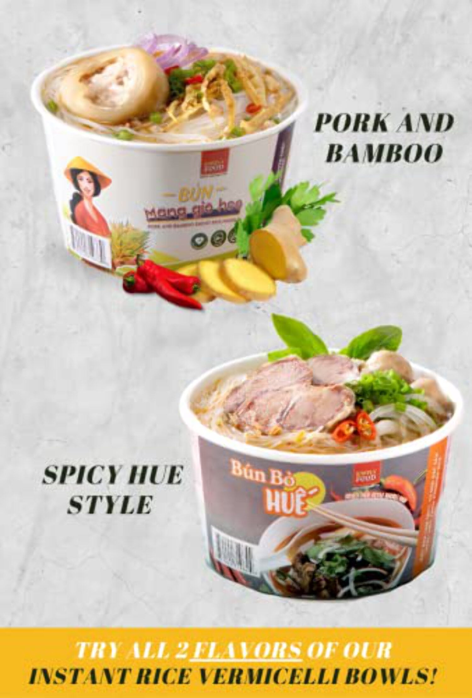 Hue Style Instant Rice Noodle Soup - (Pack of 9)
