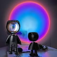 thumbnail image 1 of FYBTO LED Spaceman Sunset Lamp - Rainbow Sunset Projection Night Light with 360° Rotation,Network Modern Chargeable Floor Light with USB (1.5 inch1.5 inch5.7inch), 1 of 5