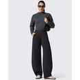 thumbnail image 5 of G4Free Smoofit Fleece Lined Women's Baggy Barrel Sweatpants Wide Leg Casual Pants with Pockets, 5 of 7