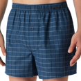 thumbnail image 4 of SCHIESSER Calzoncillos bóxer tejidos para hombre, pack de 4 - tela tejida, pantalón, algodón Azul oscuro/gasolina XL (X-Large), 4 of 4