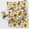 thumbnail image 6 of Pofeuu Sunflowers and Bees Print Puppy Blanket,Dog Blankets,Pet Blanket Cozy Cat Blankets for Indoor Cats, Fuzzy Pet Blanket for Kitten Doggy Dog Blankets-Small, 6 of 8
