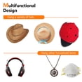 thumbnail image 4 of Soporte Para gorra de béisbol Hugtrwg organizador de tapa Snapback ganchos Para colgar collares y auriculares Para estrenar, 4 of 9
