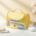 thumbnail image 4 of Fiudx Neceser Translúcido de Pvc Esmerilado, Organizador de Viaje, Impermeable, para Colgar Artículos de Tocador, Gran Capacidad para Maquillaje, Uso Diario, Ideal para Adultos, Fácil de Limpiar y Po, 4 of 6