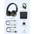 thumbnail image 2 of SuperEQ S2 Bluetooth Wired or Wireless Noise Canceling Headphones, Black, 2 of 8