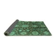 thumbnail image 2 of Ahgly Company Indoor Rectangle Abstract Turquoise Blue Modern Area Rugs, 8' x 12', 2 of 4