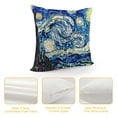 thumbnail image 4 of YINGXI  Throw Pillow Covers Van Gogh Art  Decorative Pillow Cases Square Zippered Cushion Cover Room Sofa Decor 12x12in, 4 of 5