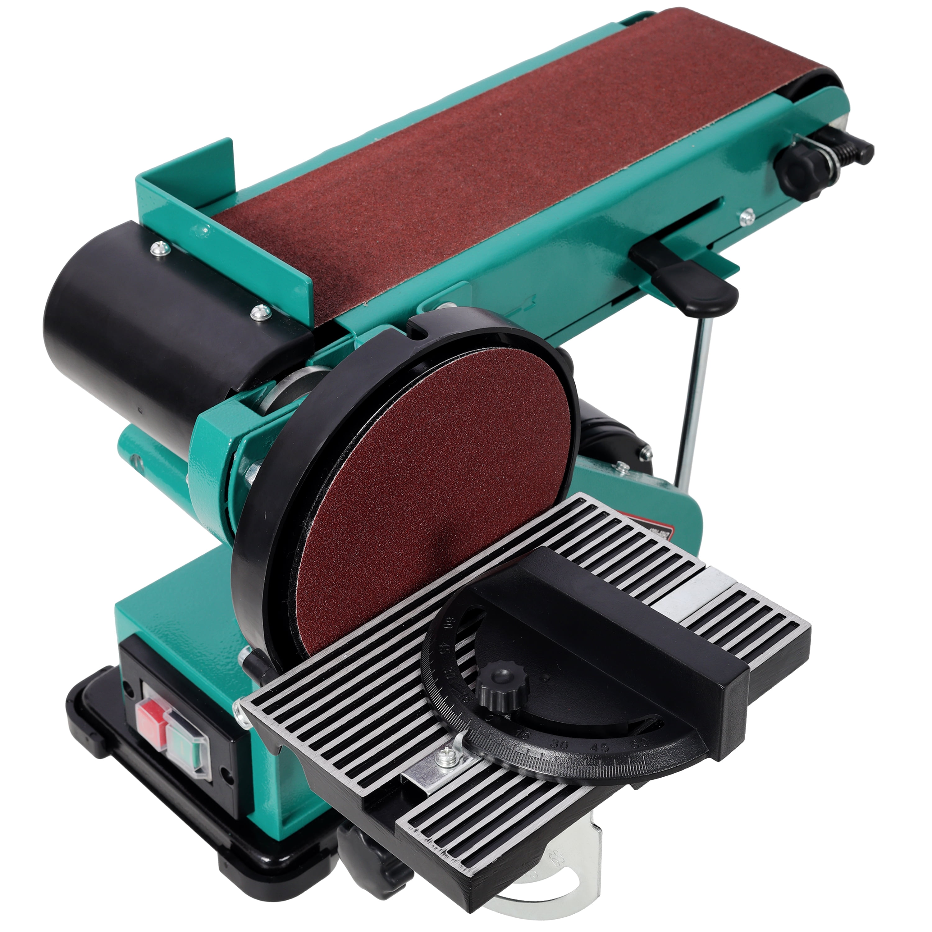 , 4" x 36" Belt Sander 6" Disc Polisher Grinder Sanders,120V/60Hz.UL certificate, Green Color, Green ,Steel ,