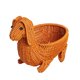 thumbnail image 1 of Cesta tejida con forma de animal, cesta de verduras para mesa de centro, cocina, hogar. Perro, 1 of 8