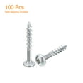 thumbnail image 3 of #8x1-1/4" Pocket Hole Screws, 100 Pack Square Drive Self Tapping Wood Screws, Zinc Plated, 3 of 6