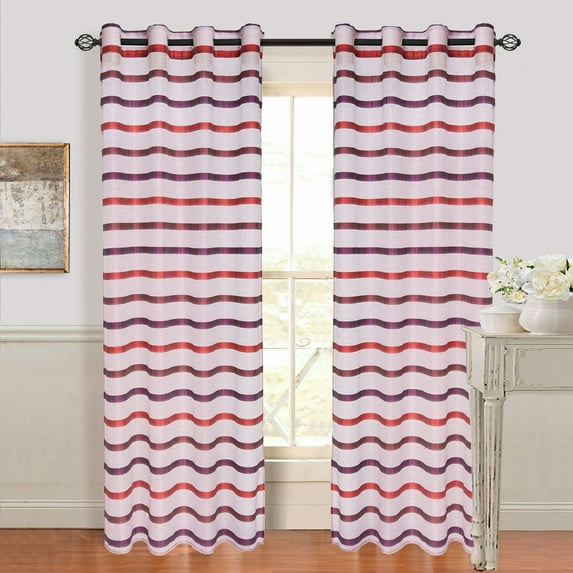 Lavish Home Arla Grommet Curtain Panel