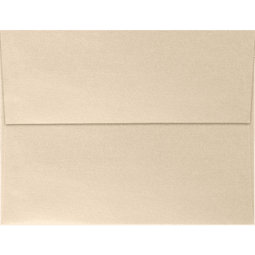LUXPaper A4 Invitation Envelopes, 4 1/4 x 6 1/4, 80 lb. Taupe Metallic, 50 Pack
