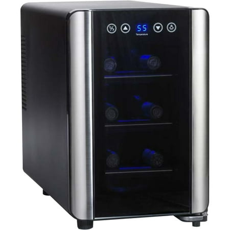 Consumer Reports – What Do Users Say? Wine protection meets countertop convenience. The Wine Enthusiast Silent 6 Bottle Touchscreen Wine Refrigerator enhances counter areas with designer styling, including a reflective smoked-glass door.
