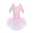 thumbnail image 1 of renvena Girls' Short Sleeve Tulle Ballet Dresses Dance Leotard Tutu Skirt Ballerina Dancewear, 1 of 7