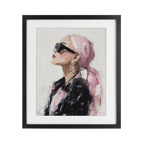 Stupell Industries Glam Pink Daydream Impression Black Framed Print Under Glass, 13 x 16, by Svetlana Aleynikova