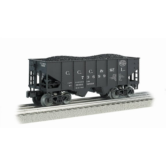 Bachmann Williams O Scale 3-Rail 55-Ton 2-Bay Hopper/Load NYC/Big Four #73699