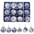thumbnail image 1 of Adornos para árbol de Navidad, bolas decorativas de 6 cm, bolas colgantes de Navidad, caja de 12 unidades, 1 of 6