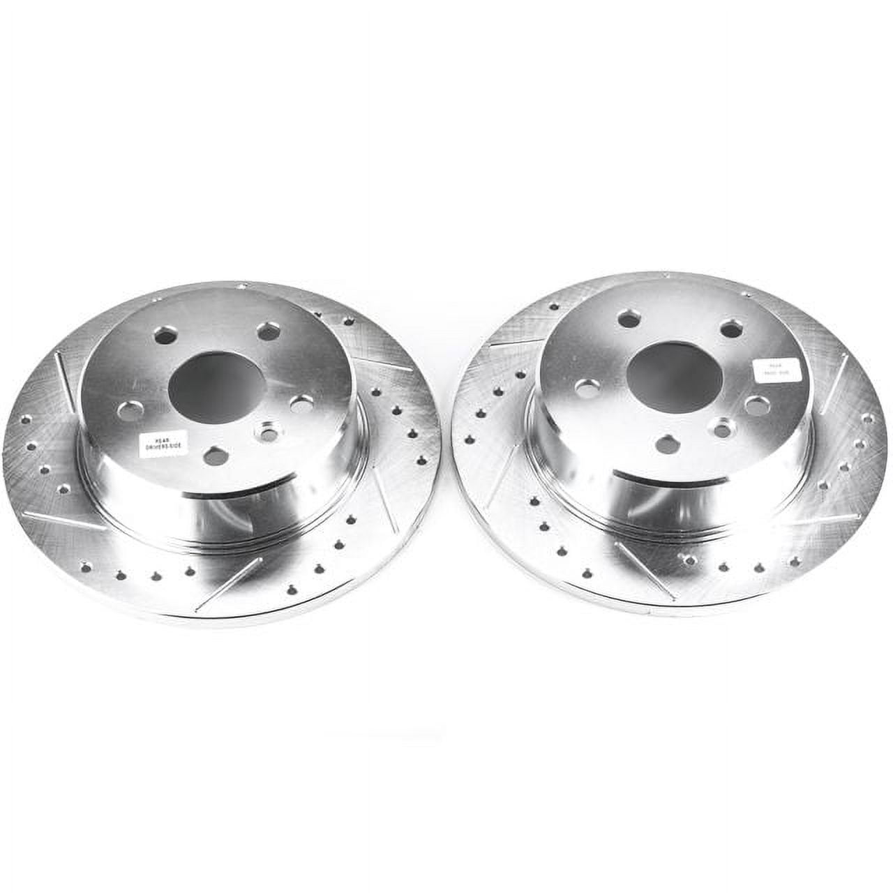 Power Stop Rear Pair of Drilled and Slotted Brake Rotors JBR934XPR